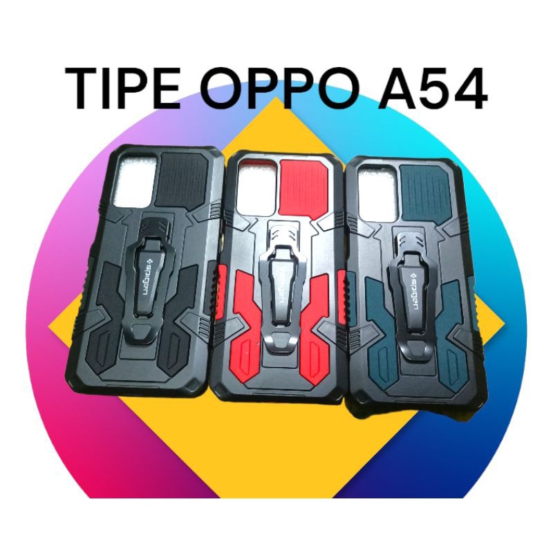 Softcase silikon OPPO A54 Case slikon Robot SPIGEN + Ring hp bahan bagus