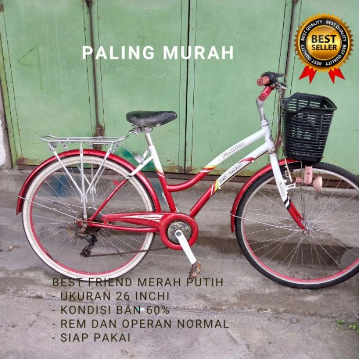 PROMO BIG SALE Sepeda Keranjang Mini Cewek Wanita Perempuan Dewasa Ukuran 26 Bekas