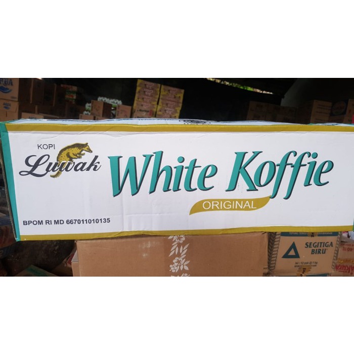 

Luwak White Coffee 1 dus isi 20 rcg x 10 sachets x 20 gr