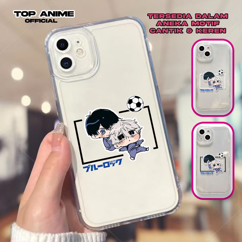 Softcase Bening Transparan Iphone 11 11PRO 12 12PRO X XS XR XSMAX 13 13PRO 11PROMAX TA123 Blue Lock 