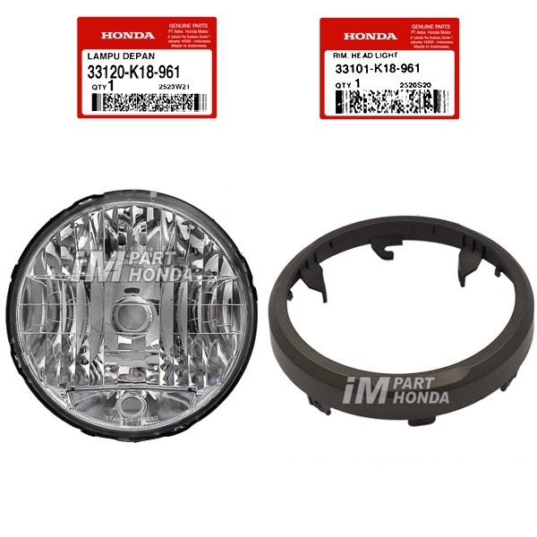 33101-K18-961 33120-K18-961 Paket Rim Ring & Lampu Depan CB150 Verza
