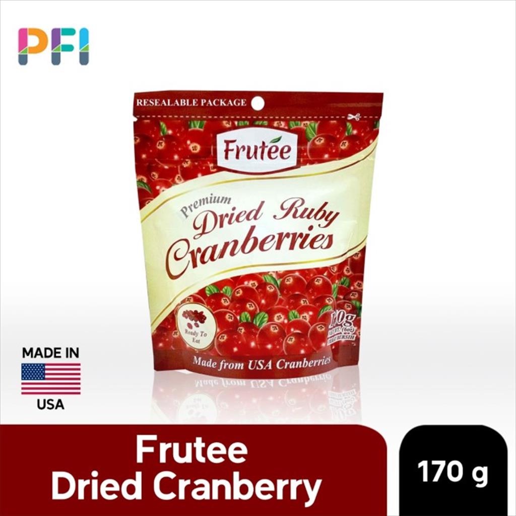 

FRUTEE DRIED RUBY CRANBERRY 170 GR IMPOR USA