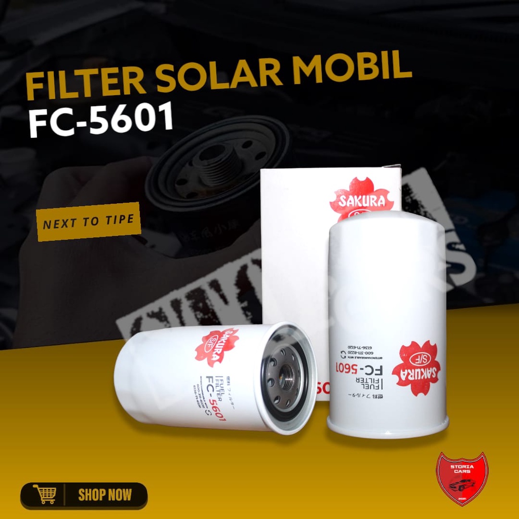 FILTER SOLAR FUEL MOBIL PC200-1, PANTHER, KOMATSU RD33 FC-5601