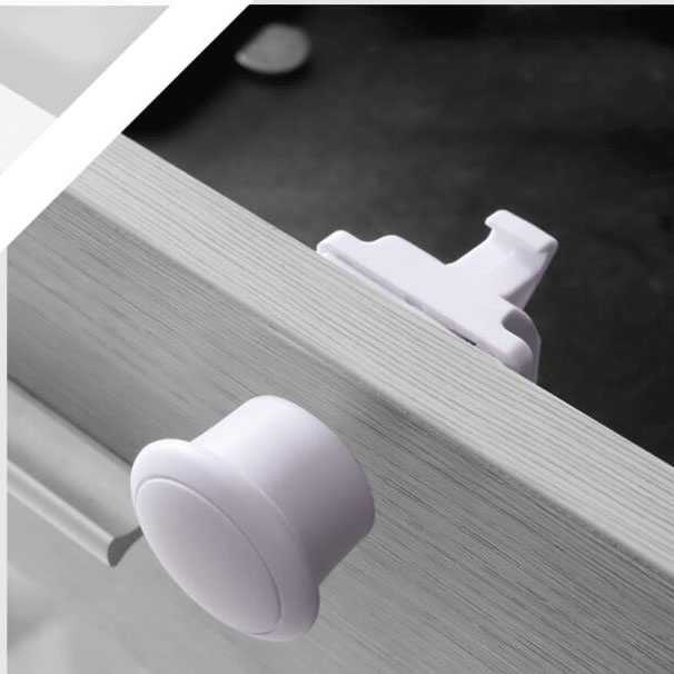 COD Kunci Gembok Magnetic Untuk Laci Meja Lemari Pakaian Baju Kayu Plastik Kaca Model Sliding Geser 