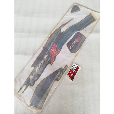 grafik graphic grapik sticer stiker sticker striping body laminasi kawasaki kaze r tahun 1997 97 bir