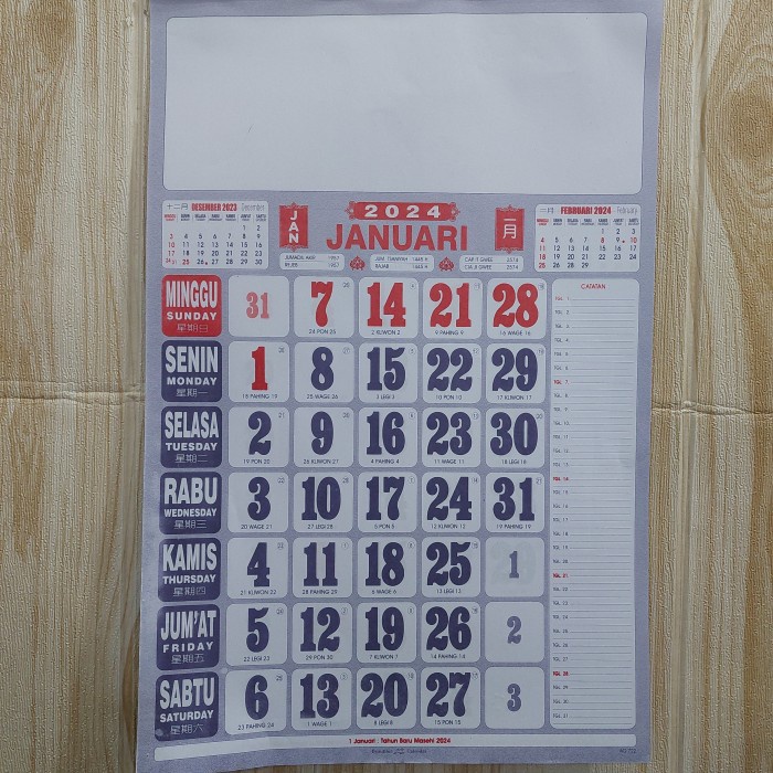 

2024 KALENDER KERJA MEDIUM UMUM dan HVS