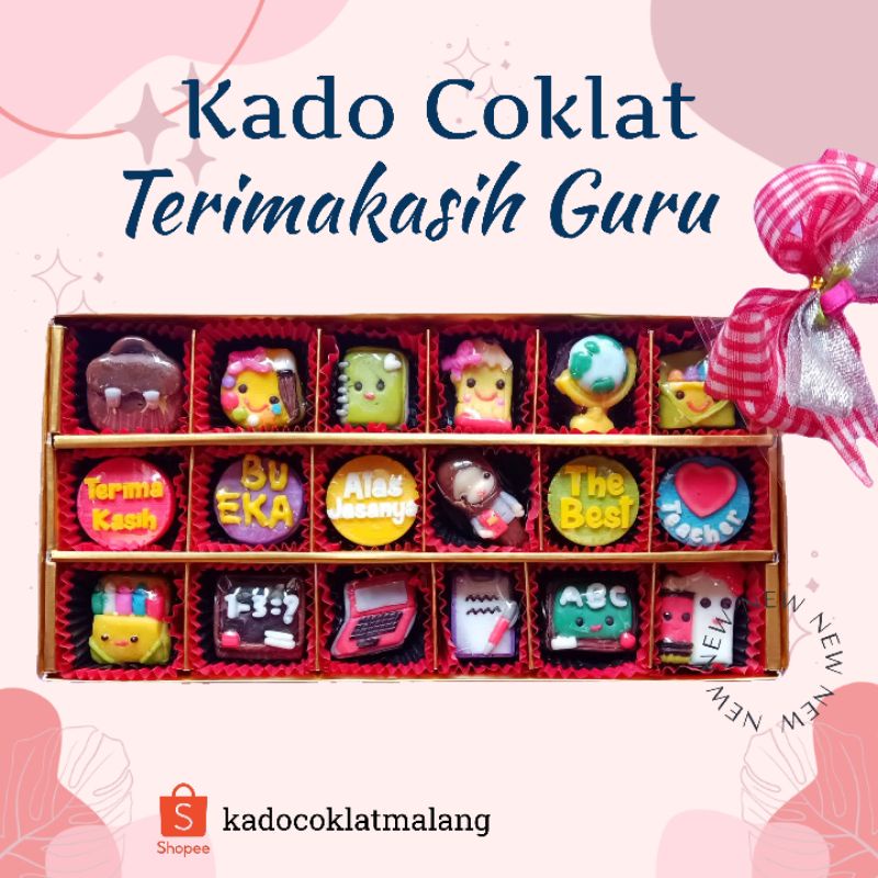 

Hadiah Souvenir Kado coklat hari guru 25 november 2023 terimakasih Guru kenang-kenangan ambil raport anak