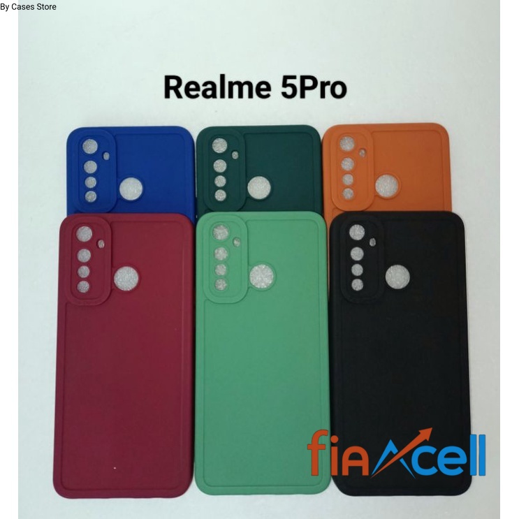 Case Pro Camera Realme 5Pro Softcase  Makaron Protect Camera