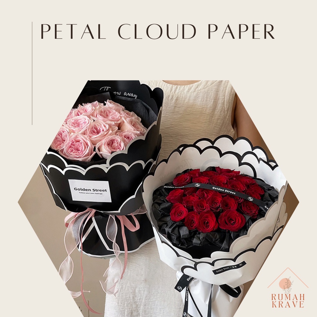 

RUMAH KRAVE - Petal Cloud Cellophane Wrapping Paper Kertas Buket Bunga