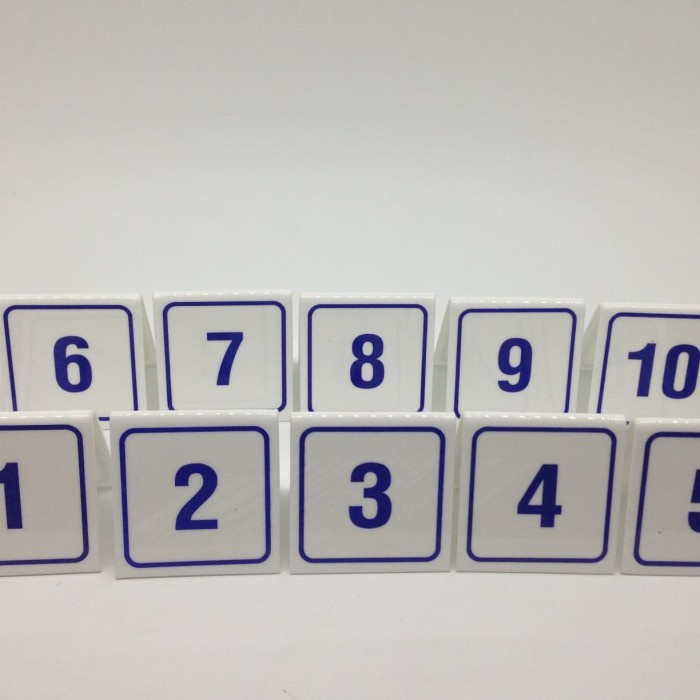 

Acrylic Nomer Meja 1-10