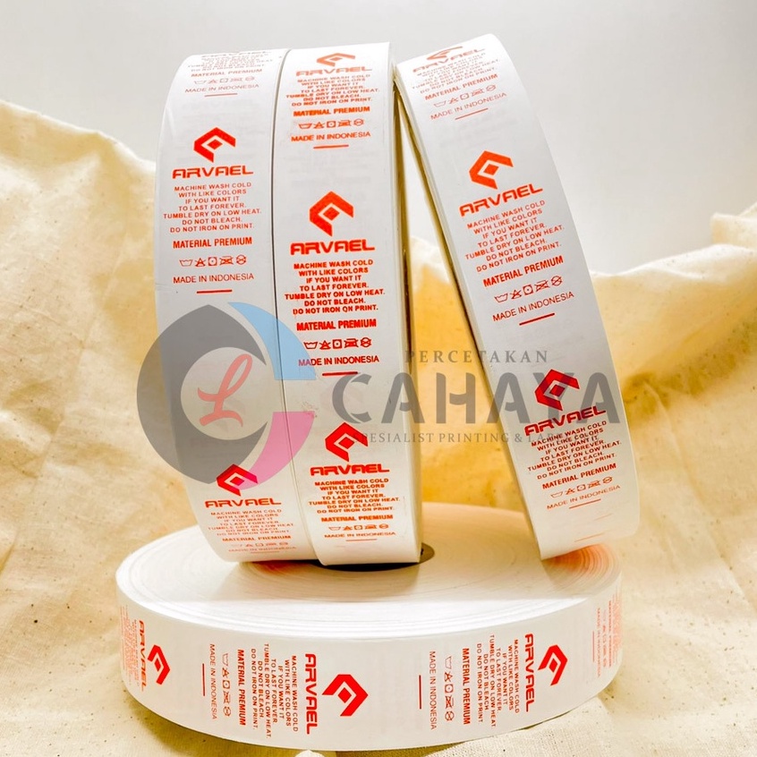 

Label Washing Bahan Taffeta | Label Baju