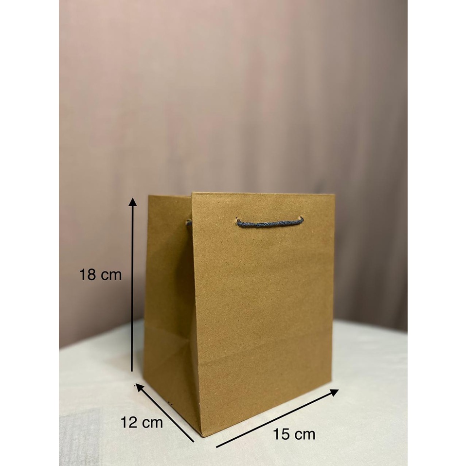 

NEEDS By NL Paper bag polos coklat (donat)