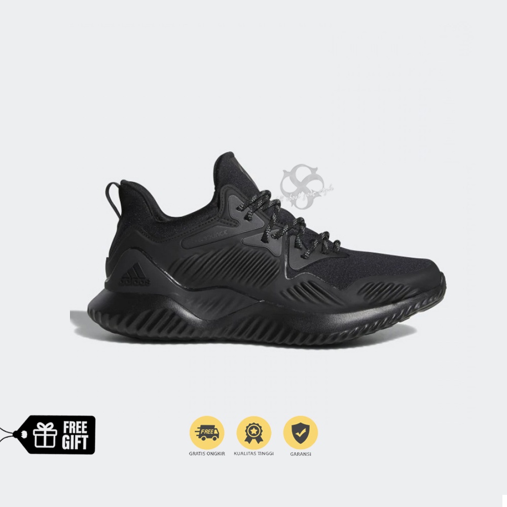 ADIDAS ALPHABOUNCE BEYOUND FULLBLACK ORIGINAL 100% BNIB (Authentic Guaranted) SEPATU SNEAKERS CLASSI
