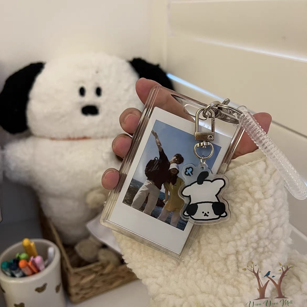 

Card Protector/Card Holder/Gantungan Kunci Holder Kartu Bahan Akrilik Transparan Ukuran 3 Inci