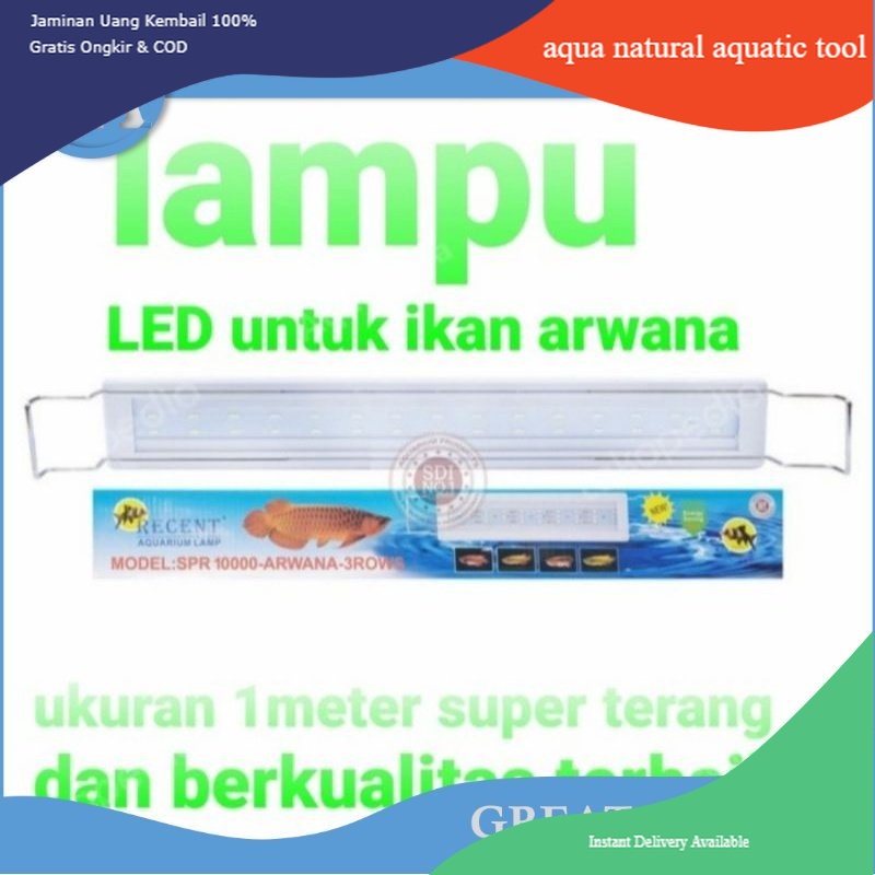 Lampu Led Gantung Aquarium RECENT SPR 10000 Arwana Tanning 100 Cm 1 m