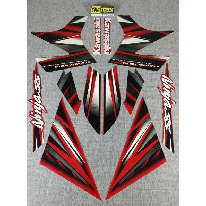 Striping Lis Sticker Standar Ori Kawasaki ninja Ss 2013 Striping NinjaSs 2013 Ninja Ss 2013 Merah