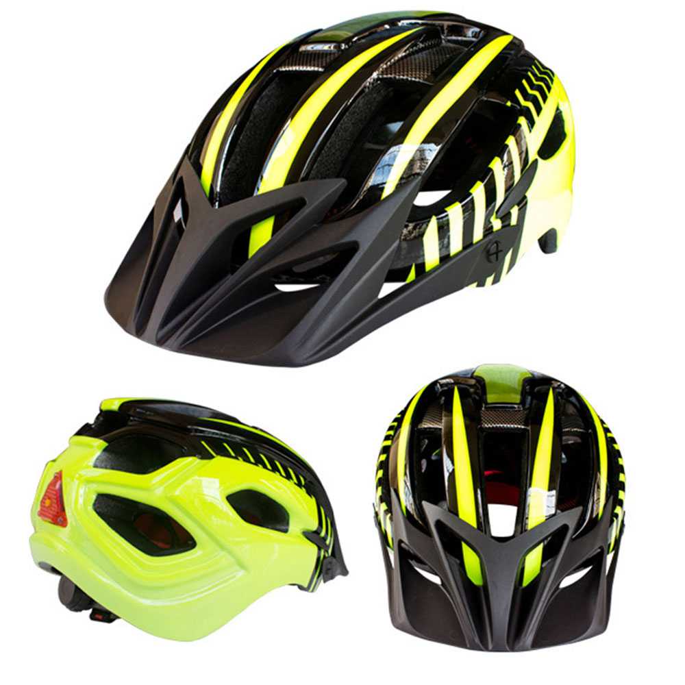Helm Sepeda EPS Bike Helmet Styrofoam PC with LED