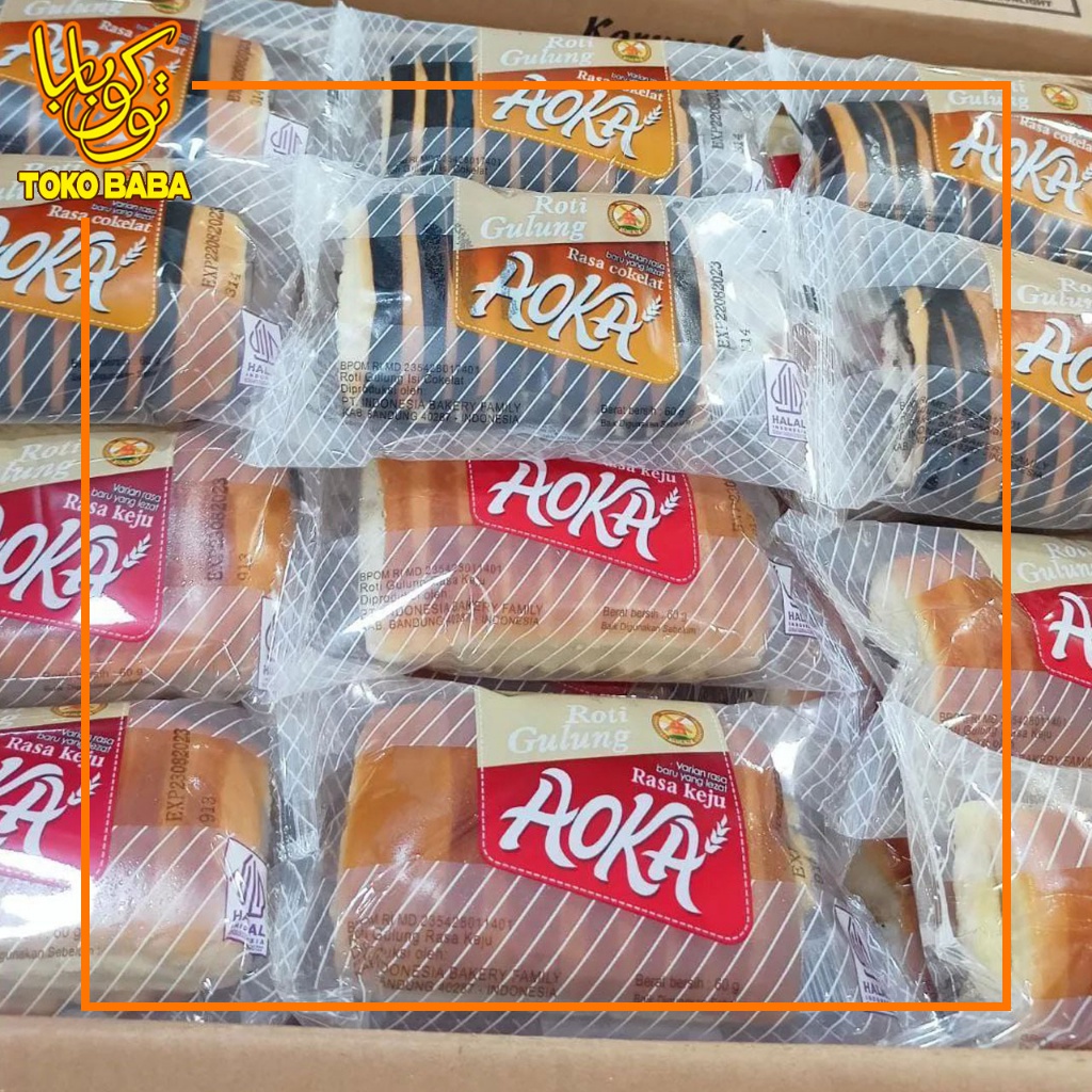 

Aoka Roti Gulung 60gr - Roti AOKA 2 Rasa Murah Enak COKLAT DAN KEJU