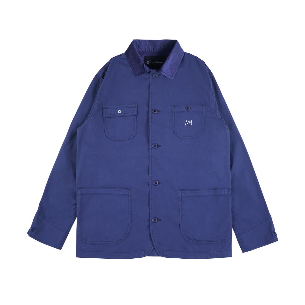 3Second x Basquiat Jaket Kerah Overshirt Jacket Open Collar Cotton Stretch 020823