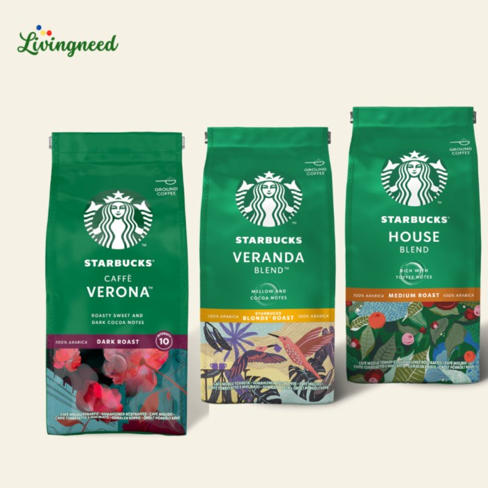 Kopi Bubuk Starbucks Caffe Verona Ground Coffee 200 gram