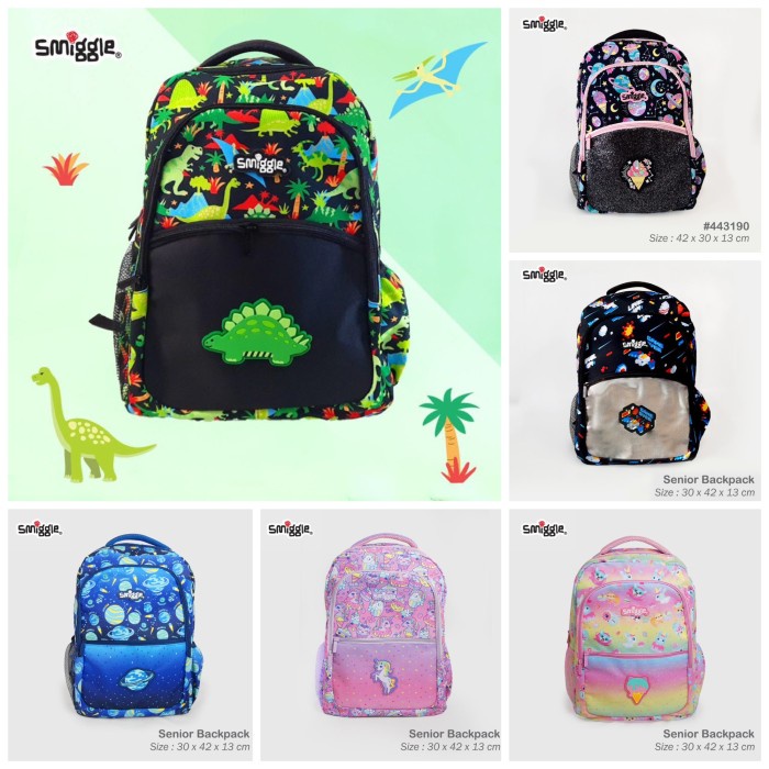 tas ransel anak /tas sekolah anak/tas smiggle /backpack smiggle/ta - minion