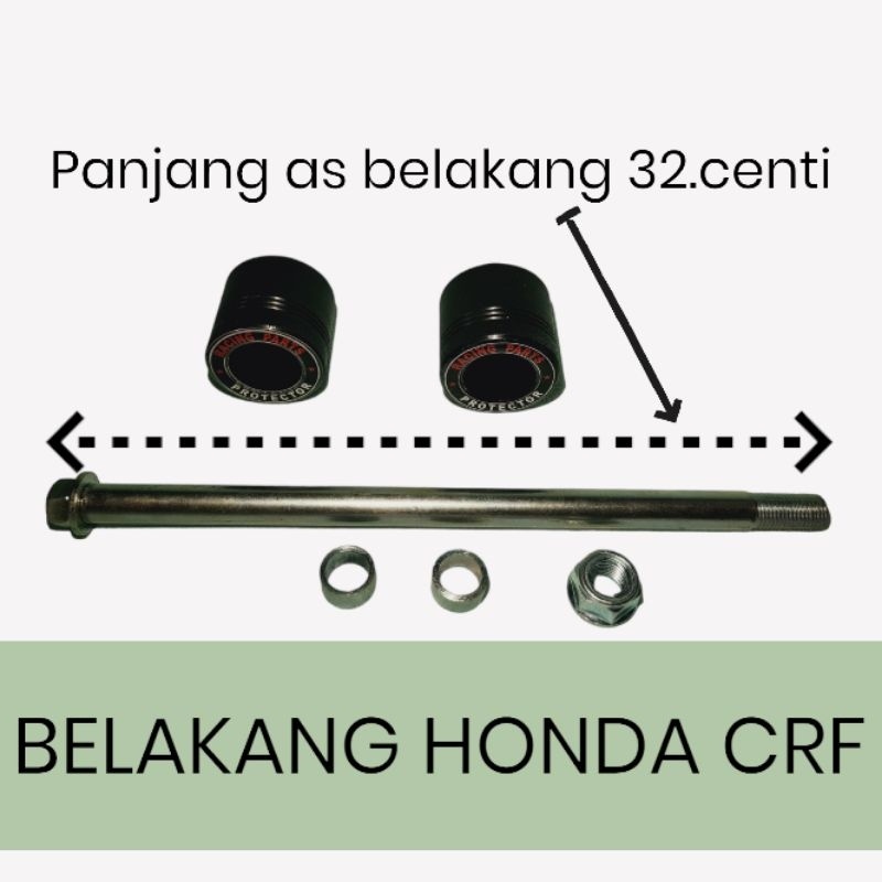 Jalu As Roda Untuk Motor klx 150 . 1 Pasang Sudah Termasuk Depan Dan Belakang. Bahan As Besi Baja Da