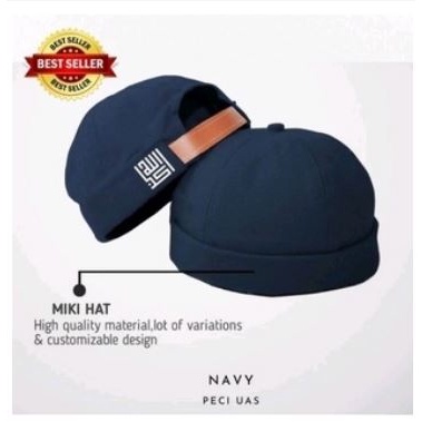 Peci Miki Hat Sholla / Peci Miki Hat UAS Dewasa Polos Premium Original / Topi Pria Dewasa MIKI HAT P