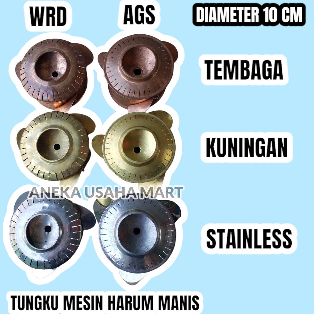 TUNGKU TWISTER MESIN HARUM MANIS BAHAN STAINLESS - KUNINGAN - TEMBAGA
