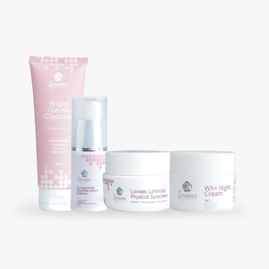 [PAKET FLEK & MELASMA GLOWHITE BRIGHTENING] Platinum SKINCARE By Lavees Cosmedics Mengatasi Melasma 