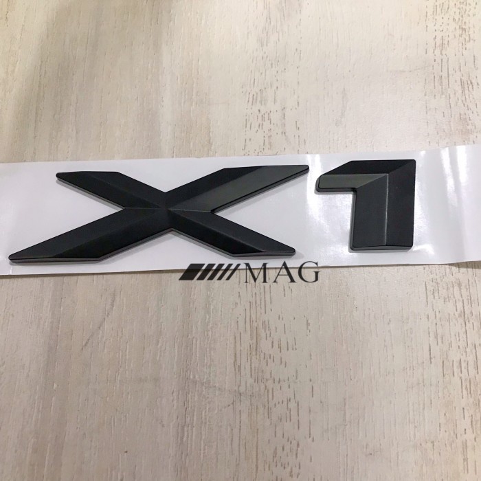 Emblem Sticker Bagasi BMW X3 X1 Emblem BMW- Black - X 1 ABY27