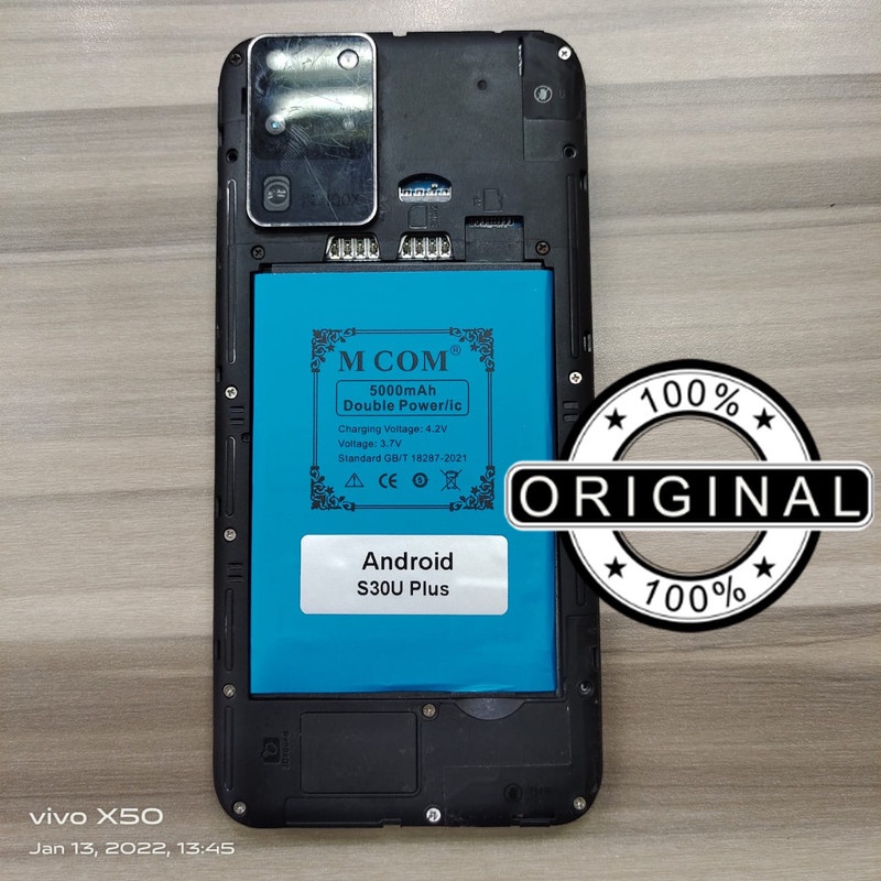 Battery Batere Batre Baterai Double Power Mcom Android S30U Plus Kapasitas 5000 Mah