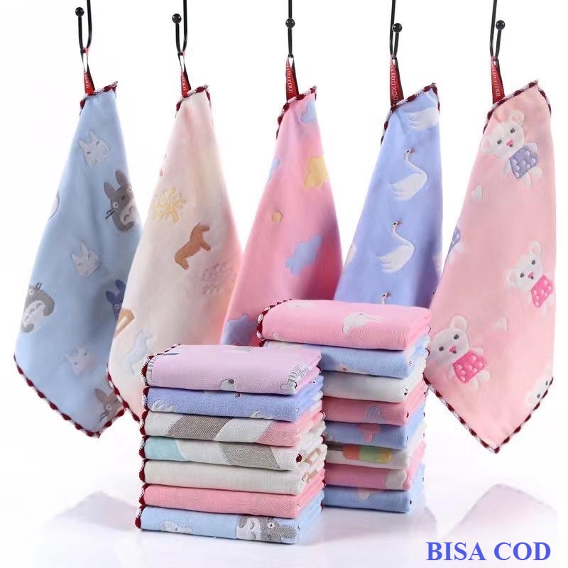 KATUN PREMIUM! PREMIUM COTTON Handuk Lap Bayi Dapur Kamar Mandi Gantung Motif Lucu 30X30CM