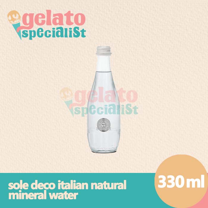 

Sole Deco Italian Natural Mineral Water Botol Kaca 330ml