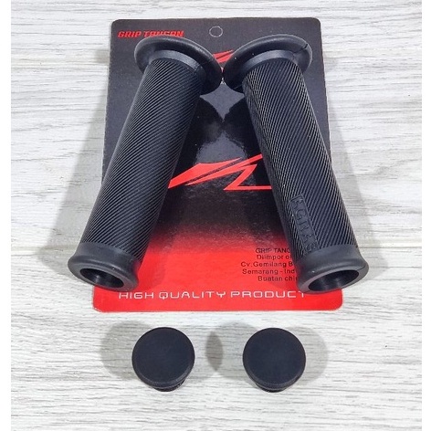 GRIP MOTOR BULU AGRAS HANDGRIP KARET BULU AGRAS HITAM
