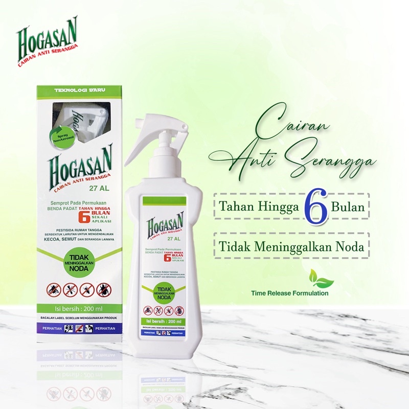 HOGASAN CAIRAN ANTI SERANGGA / ANTI SEMUT / ANTI KECOA / ANTI RAYAP / ANTI TUNGAU / ANTI KUTU / ANTI
