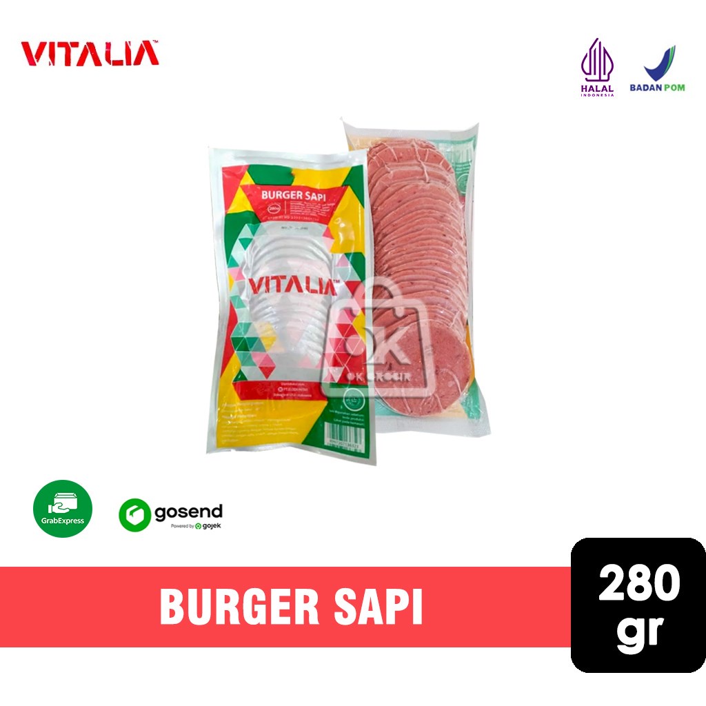 

Burger Sapi Mini Vitalia / Daging Sapi 280 gr (KHUSUS INSTANT)