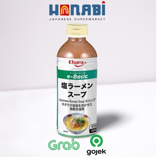 

Ebara E-Basic Shio Ramen Soup Scallop 500ml - Bumbu Shio Ramen Made In Japan