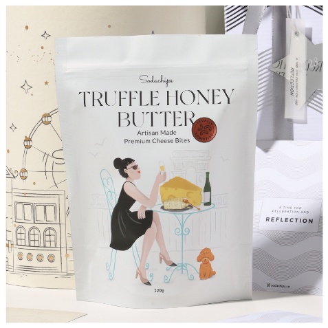 

Truffle Honey Butter Cheese Bites - baked healthy snack by Sodachips (no MSG)