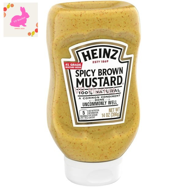 

Heinz Spicy Brown Mustard 100% Natural 14 Oz 396gram