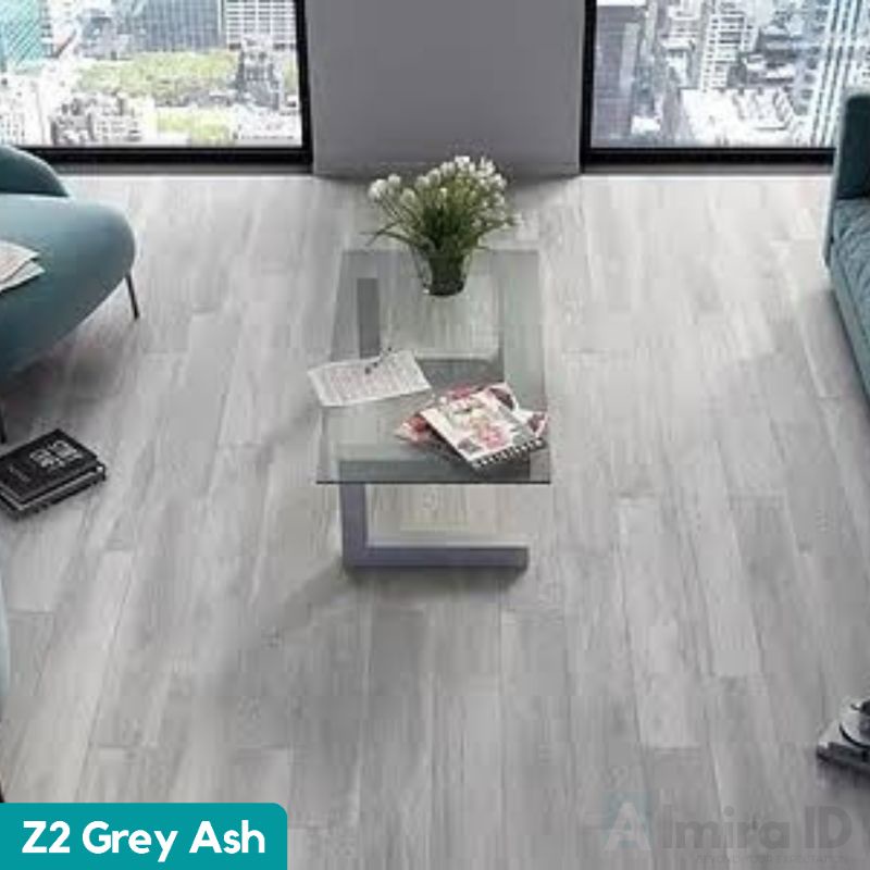 [Box] Vinyl Lantai 2,2 mm Kayu Parket USA STANDAR PREMIUM Stiker Anti Gesekan Marvel Tahan Api