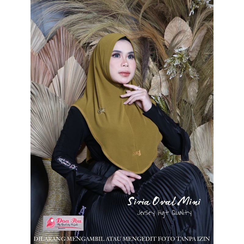 SIRIA OVAL DOI / JILBAB INSTAN / HIJAB INSTAN / JILBAB INSTAN JERSEY / JILBAB DOI / JILBAB PREMIUM /