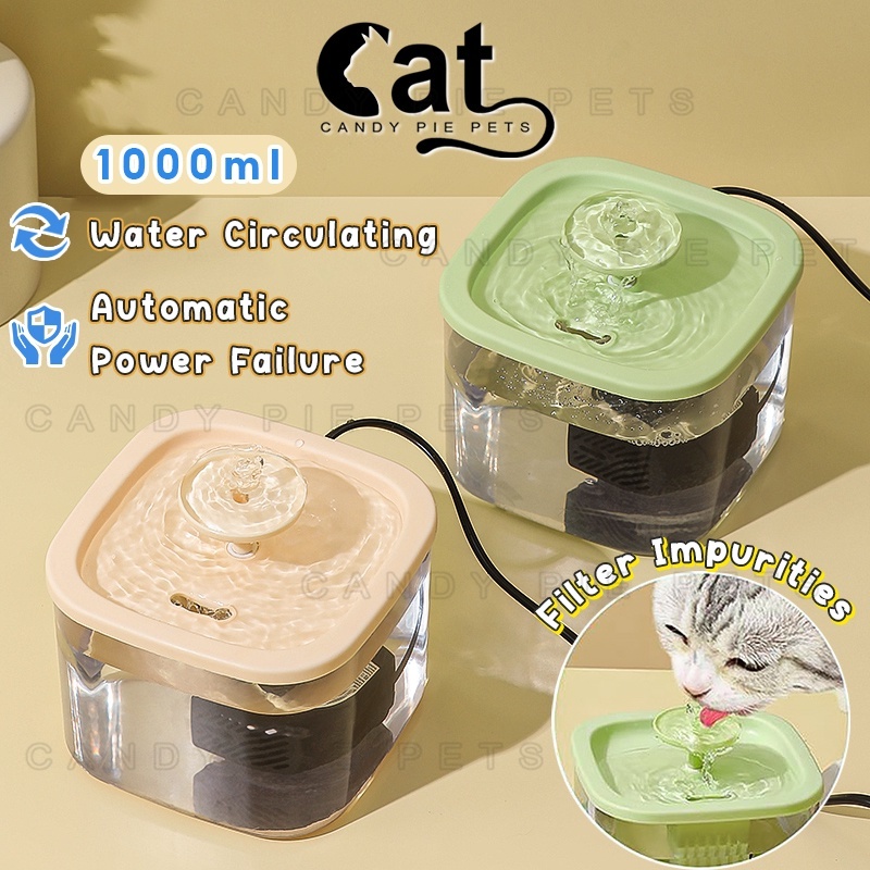 Dispenser Kucing Otomatis Tempat Minum Kucing Stainless