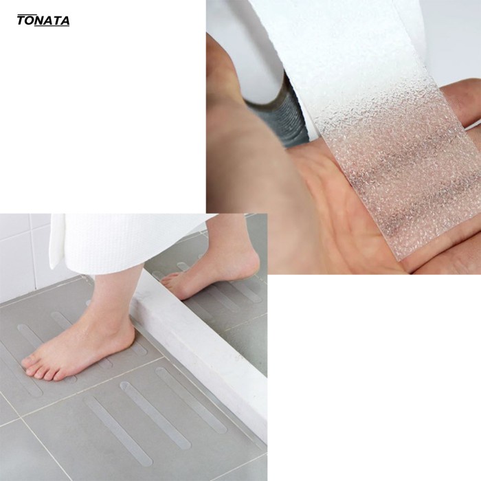 

Anti Slip Tape PEVA / Lakban Anti Licin Indoor Bening 5 cm x 5 Meter