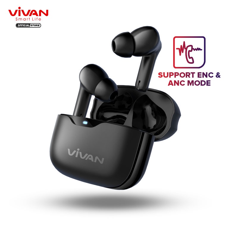 Headset Bluetooth TWS Vivan T660NC Headset Bluetooth Airbuds Vivan TWS 5.3 Original