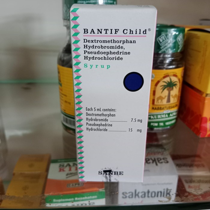 bantif child sirup 60 ml