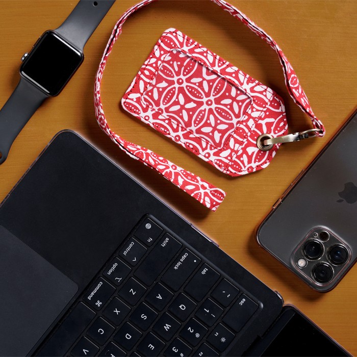 

FM - BEST SELLER NONA RARA - Lanyard Red Garut A0036 - Lanyard Batik