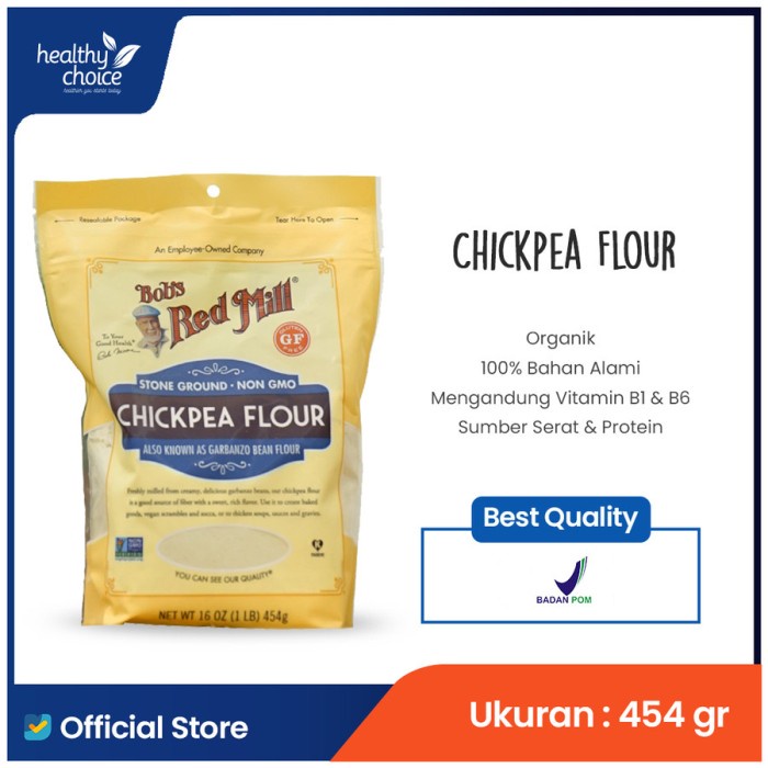 

Best Seller[PROMO] Bob's Red Mill Garbanzo Bean Flour 453 gr