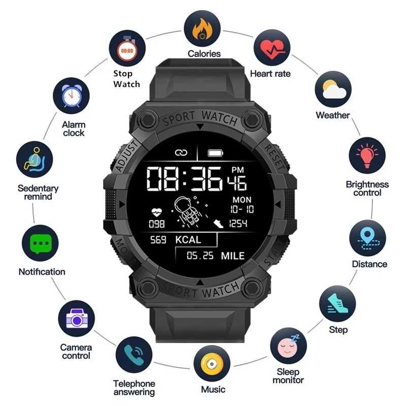Smartwatch Sport Fitness Tracker Heart Rate SKMEI  - FD68S