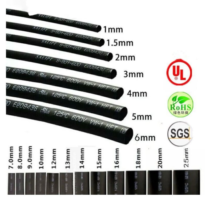 

Kabel Bakar Selongsong Bakar Heat Shrink Tube Bahan Super Bagus - 16mm