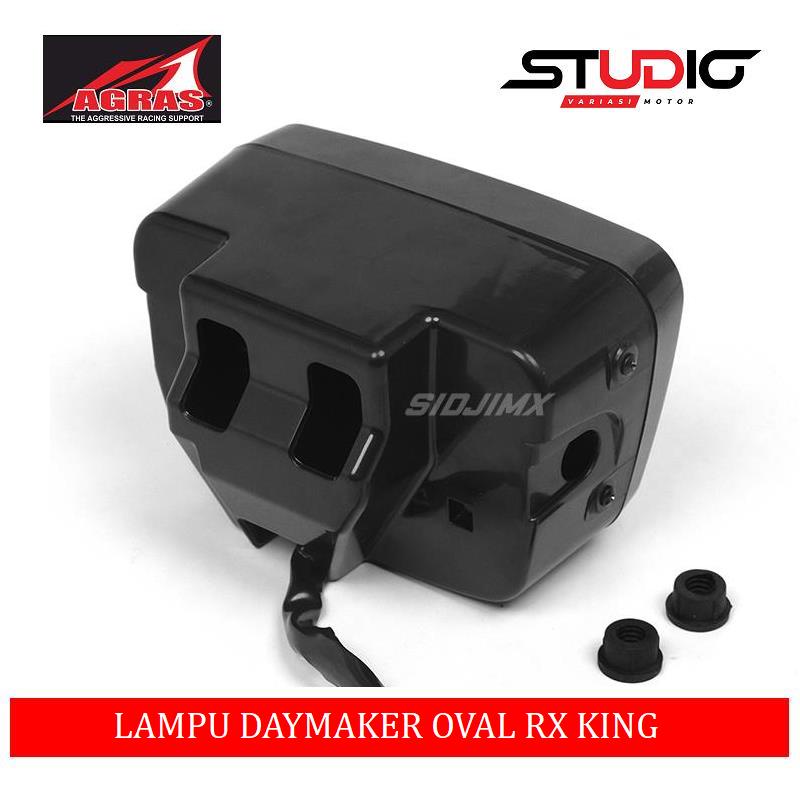 Lampu Depan Daymaker Kotak Oval 16 Mata Set Batok Headlamp Lampu Daymaker Rx King Gl 100 Rx King Win